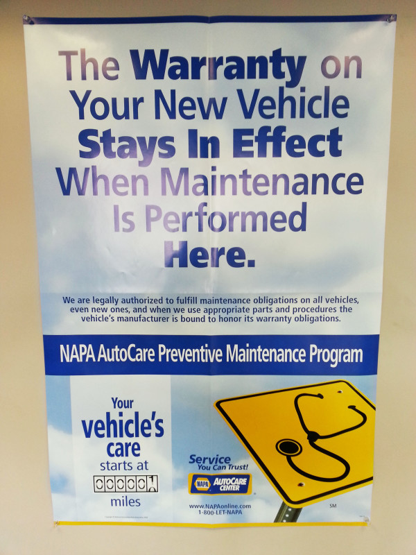 NAPA Auto Care Preventative Maintenance Program