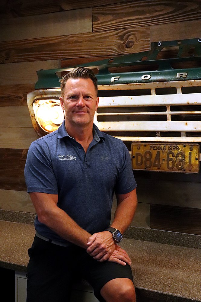 John Cross, owner of West Goshen Automotive & Fleet Services in West Chester, PA
