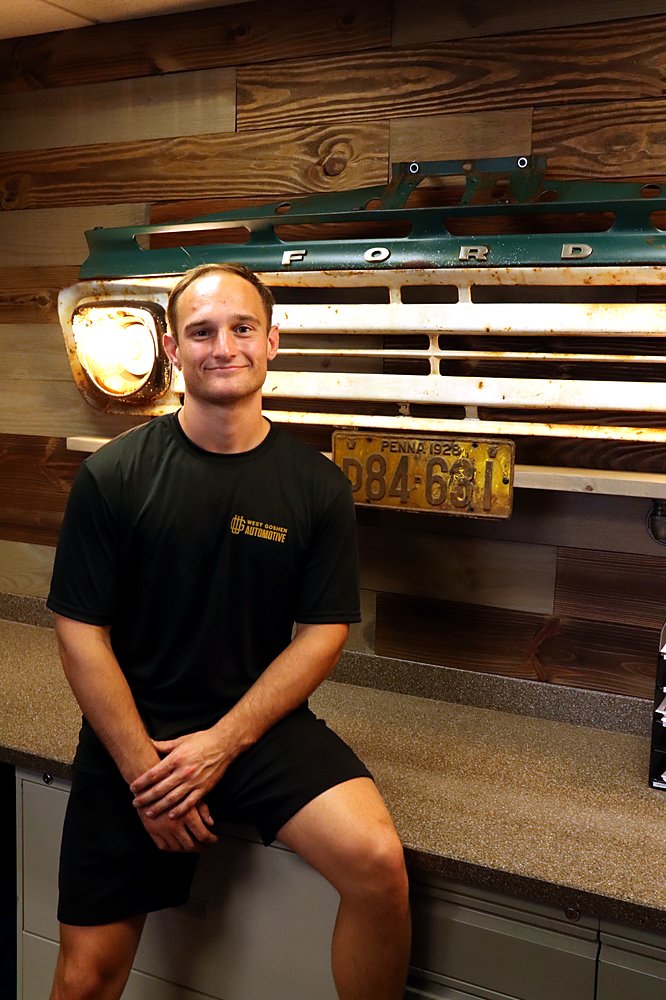 Jordan, technician at West Goshen Automotive & Fleet Services in West Chester, PA
